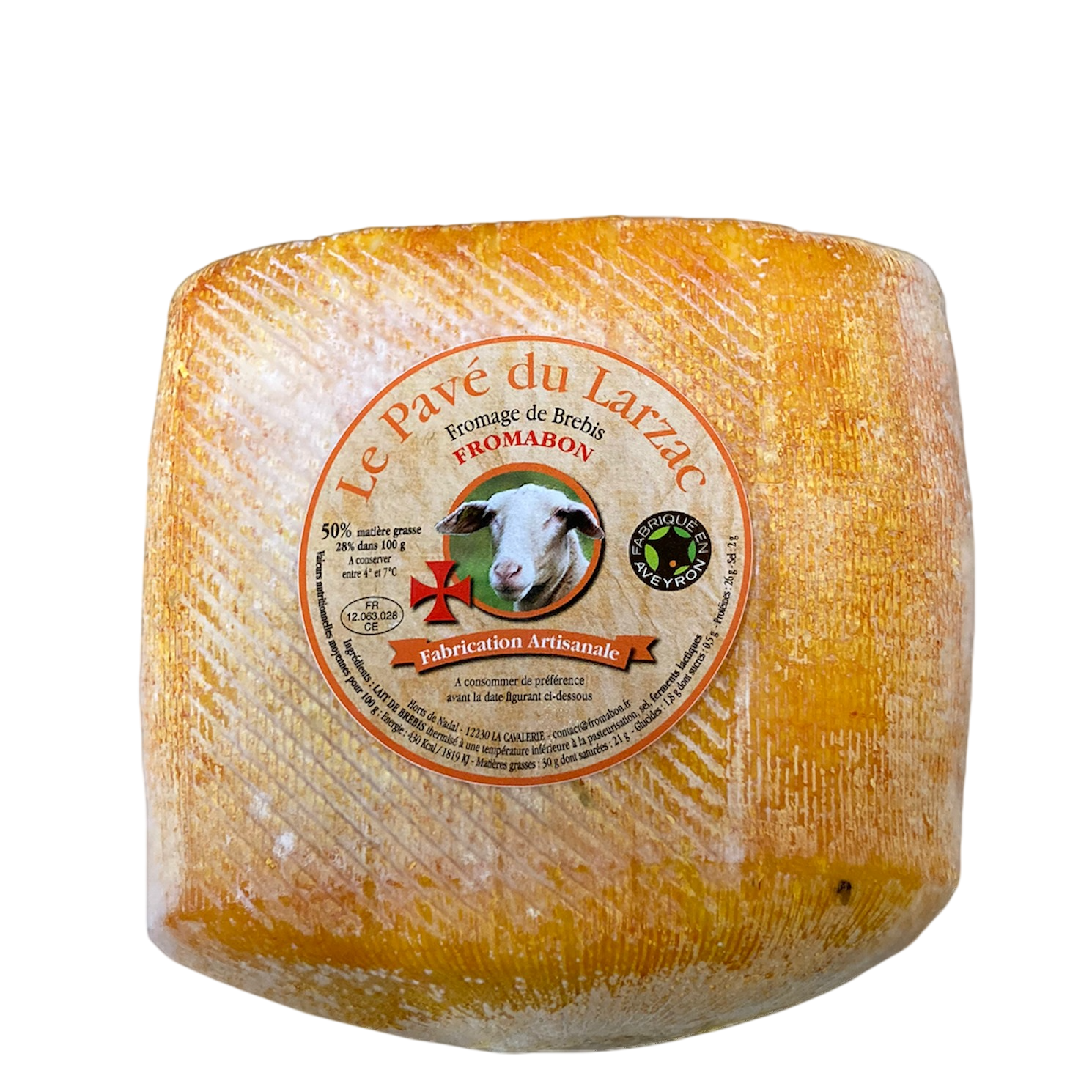 Pavé du Larzac au lait de Brebis