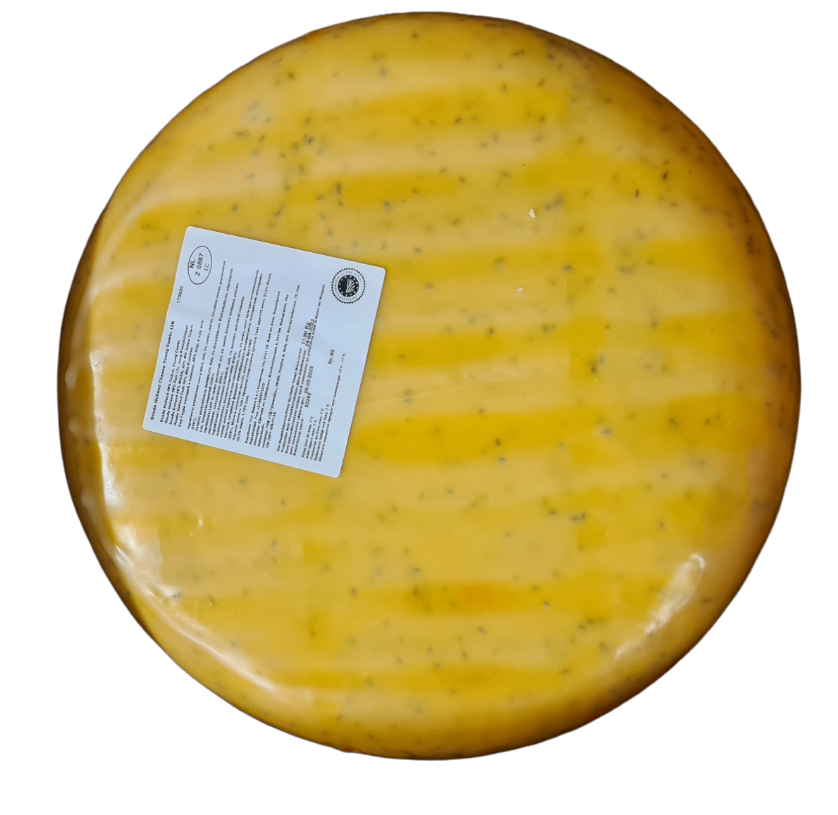 Gouda jeune au cumin