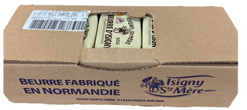 Beurre d'Isigny AOP Doux 250g x 10