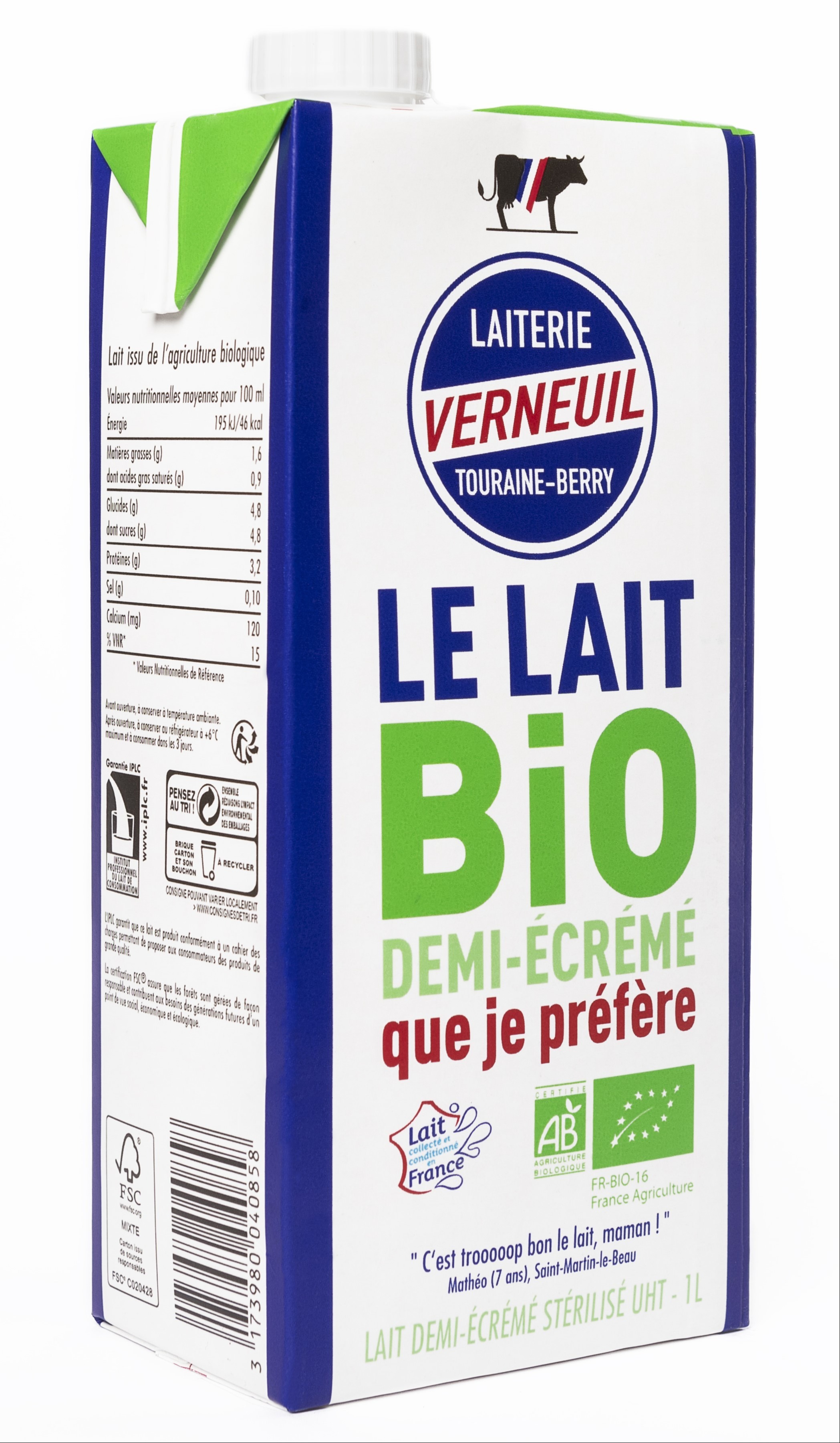 Lait brique