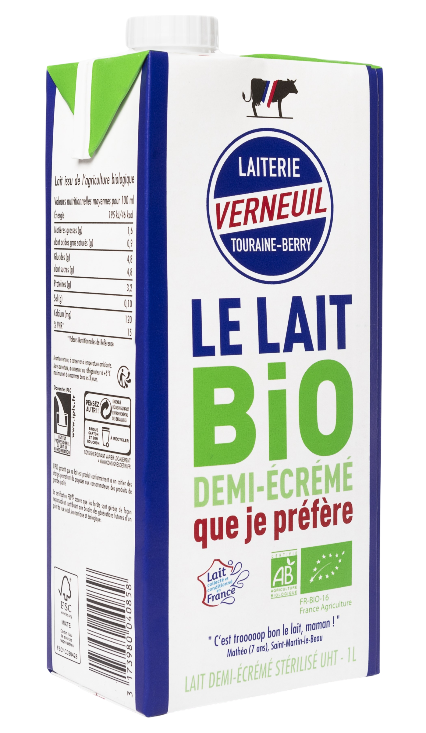 Lait brique