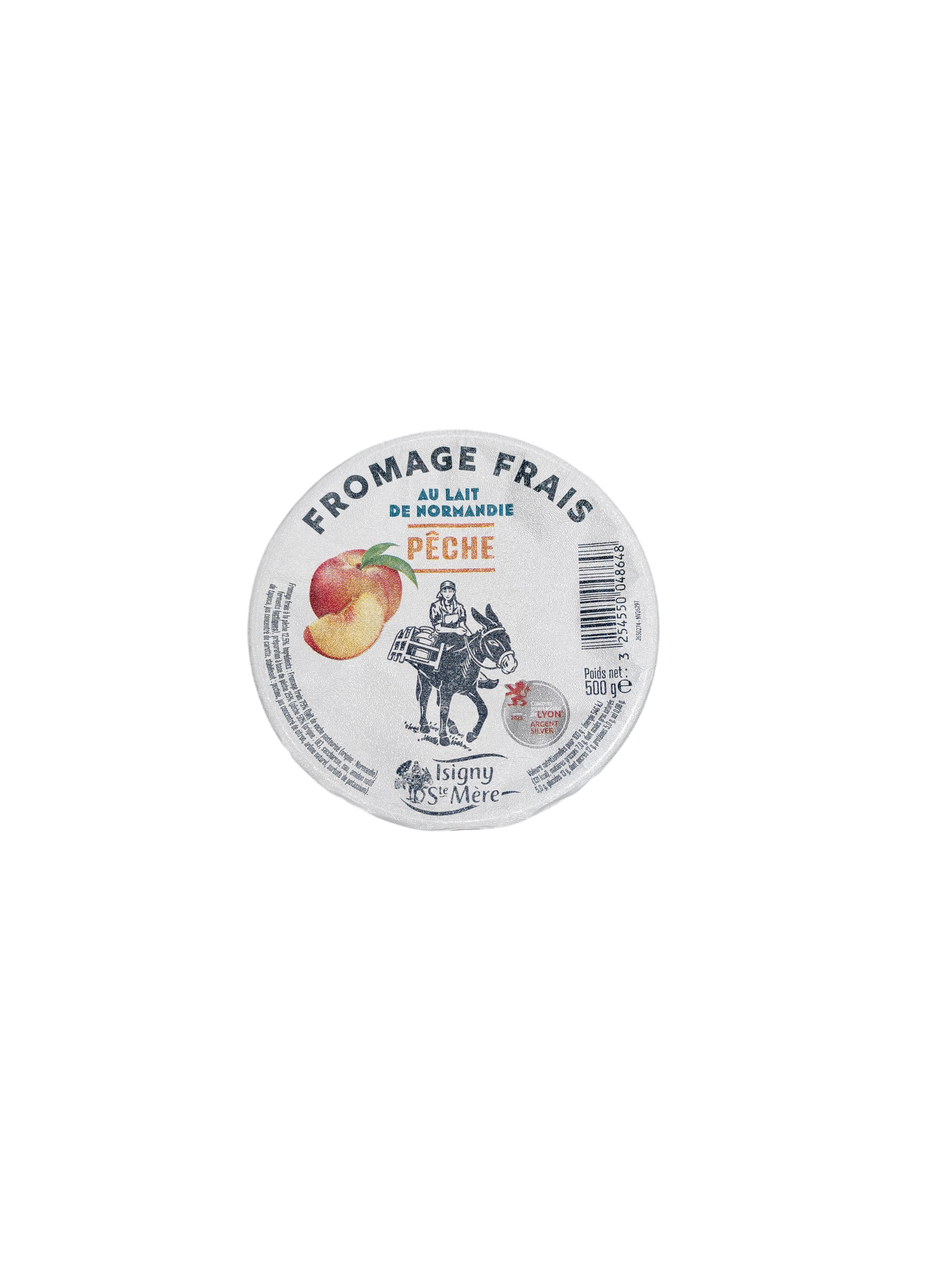 fromage frais à la pêche